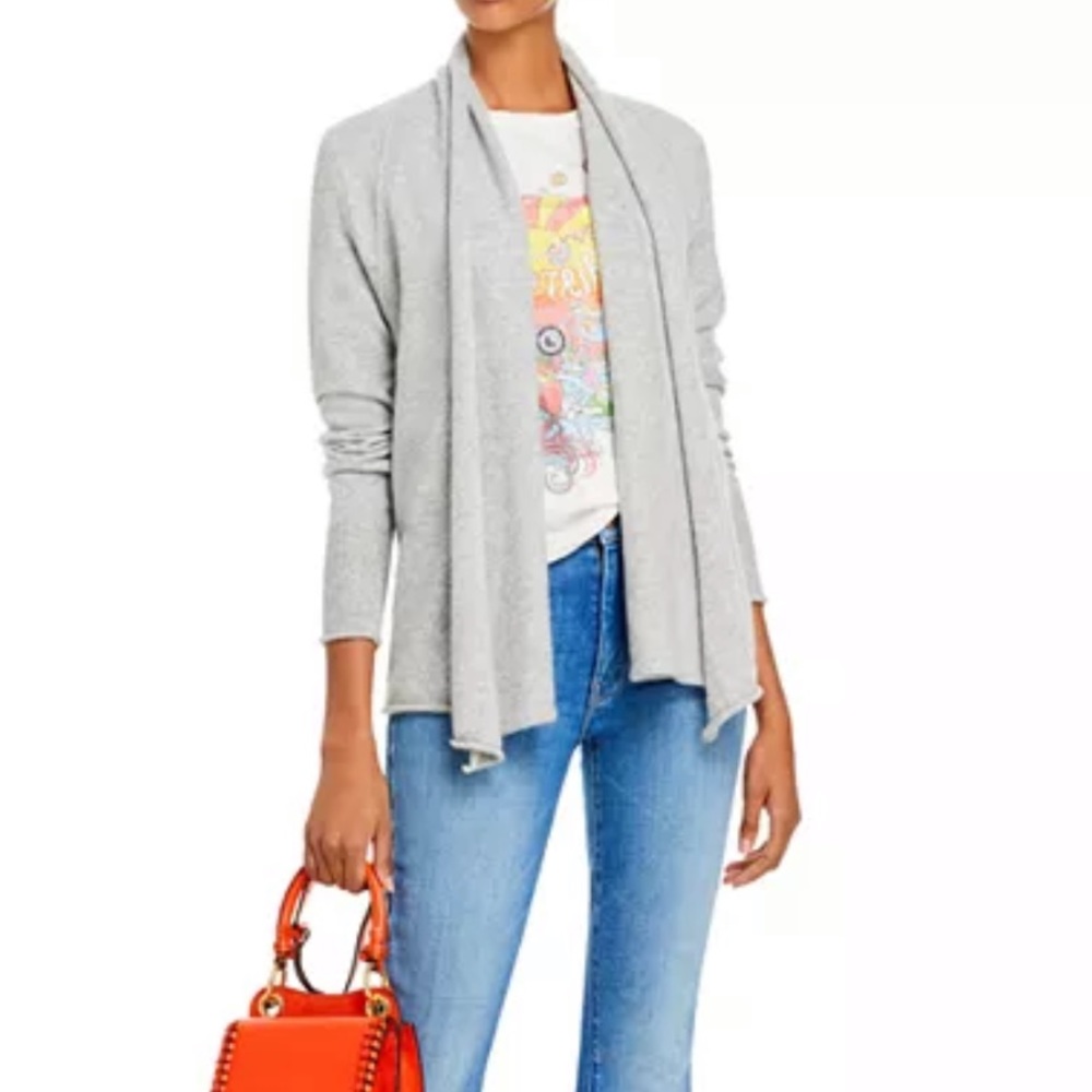 ✅Aqua Draped Open-Front Cashmere Cardigan✅